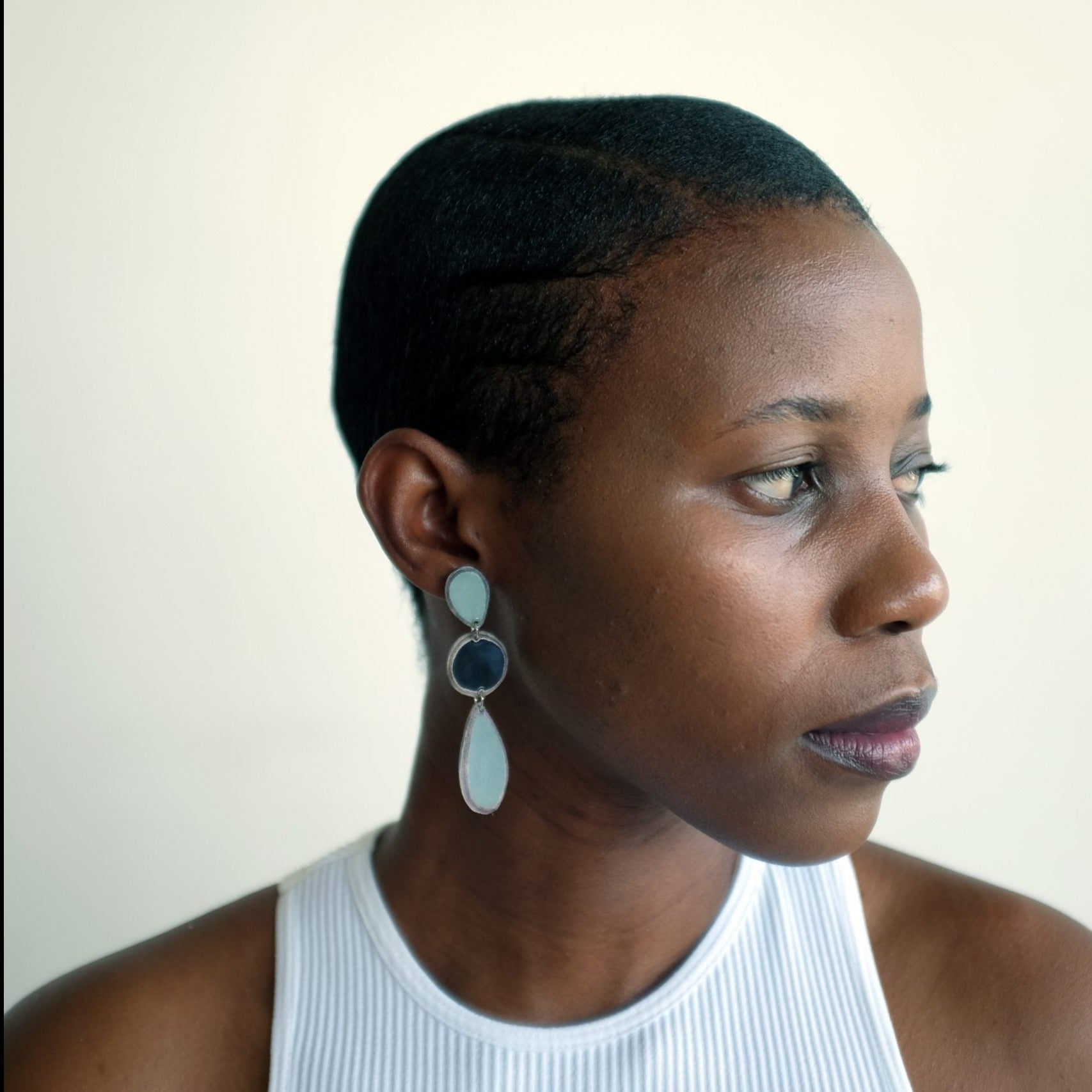 Imvula Paper Teardrop Earrings - IVE - rose - Uneeka